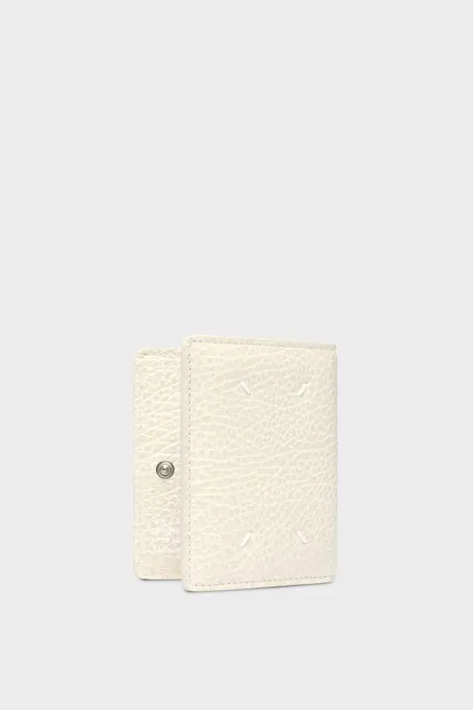 Maison Margiela Beige Leather Cardholder with Pocket Light grey online