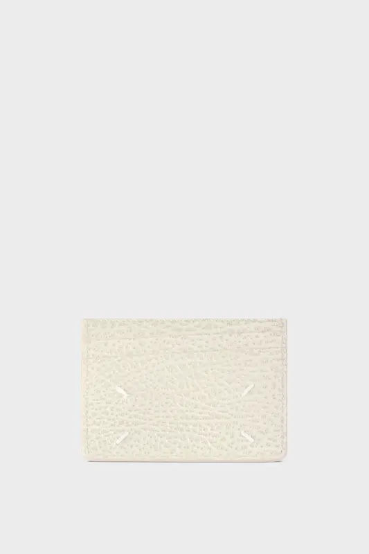 Maison Margiela Grainy Leather Cardholder Light grey online