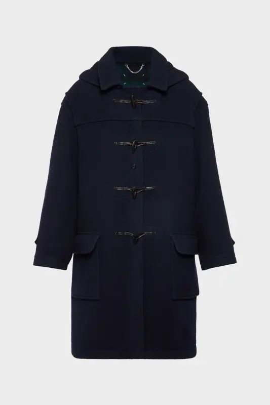 Maison Margiela Mens Blue Wool Reversible Wool Coat Blue online
