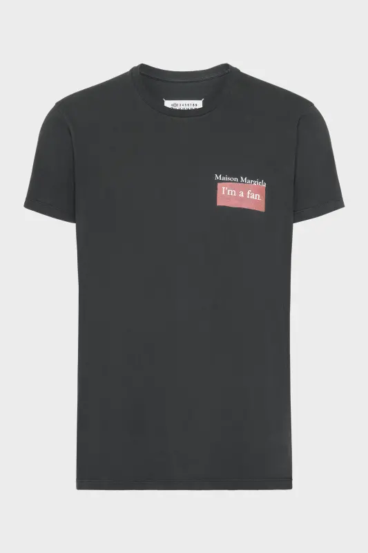 Maison Margiela Mens Gray Cotton Crystal Hotel T-Shirt Charcoal online
