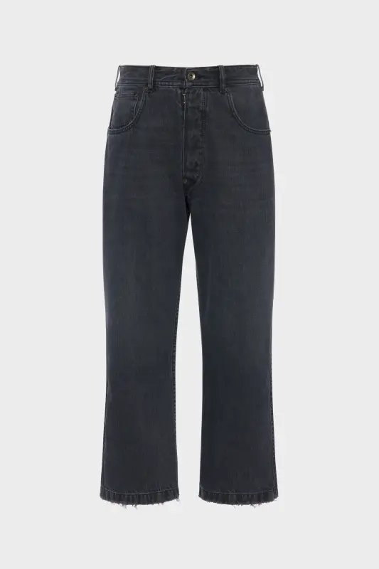 Maison Margiela Straight-leg cropped jeans Black online