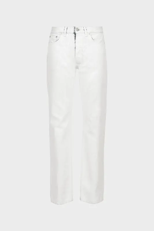 Maison Margiela White Mid-rise Straight-Leg Jeans White online
