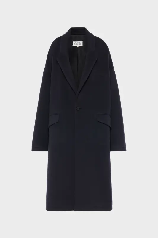 Maison Margiela Cashmere Coat Dark Blue online