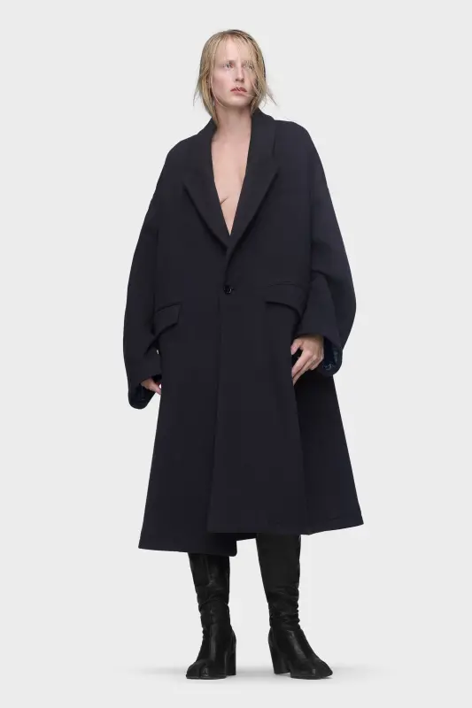 Maison Margiela Cashmere Coat Dark Blue online