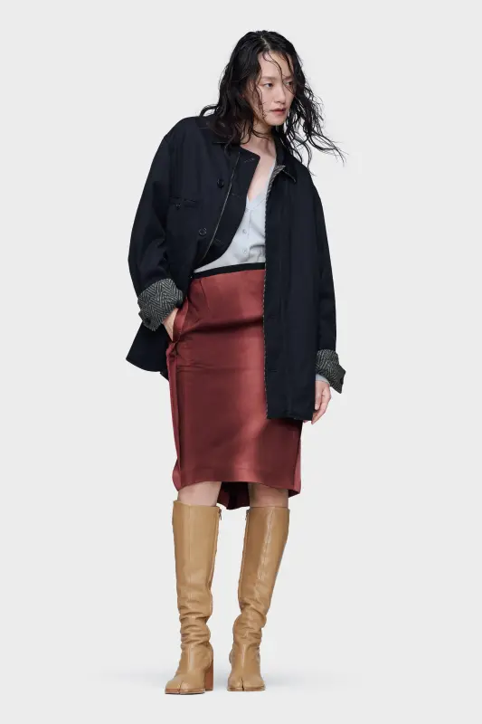 Maison Margiela Reversible caban Navy Blue and Grey online