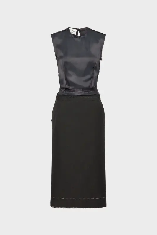 Maison Margiela Womens Black Sleeveless Dress Black online