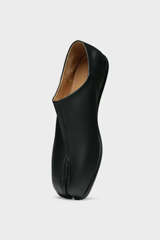 Maison Margiela Tabi Leather Slip-On Shoes Nutmeg Black online