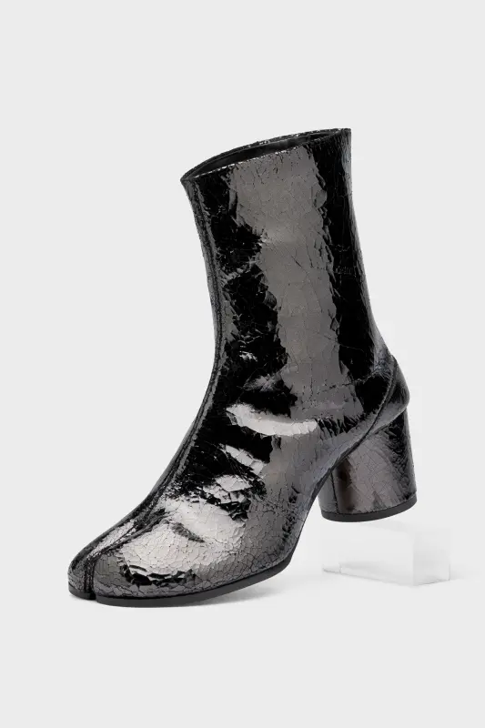 Maison Margiela Tabi Mirror Block Heel Boots Dark grey online