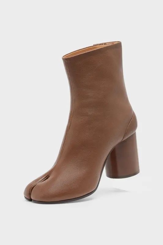 Maison Margiela Womens Brown Lambskin Leather Tabi Chelsea Boots Brown online