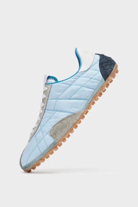 Maison Margiela Womens Gray Sprinter Sneakers Blue and white online